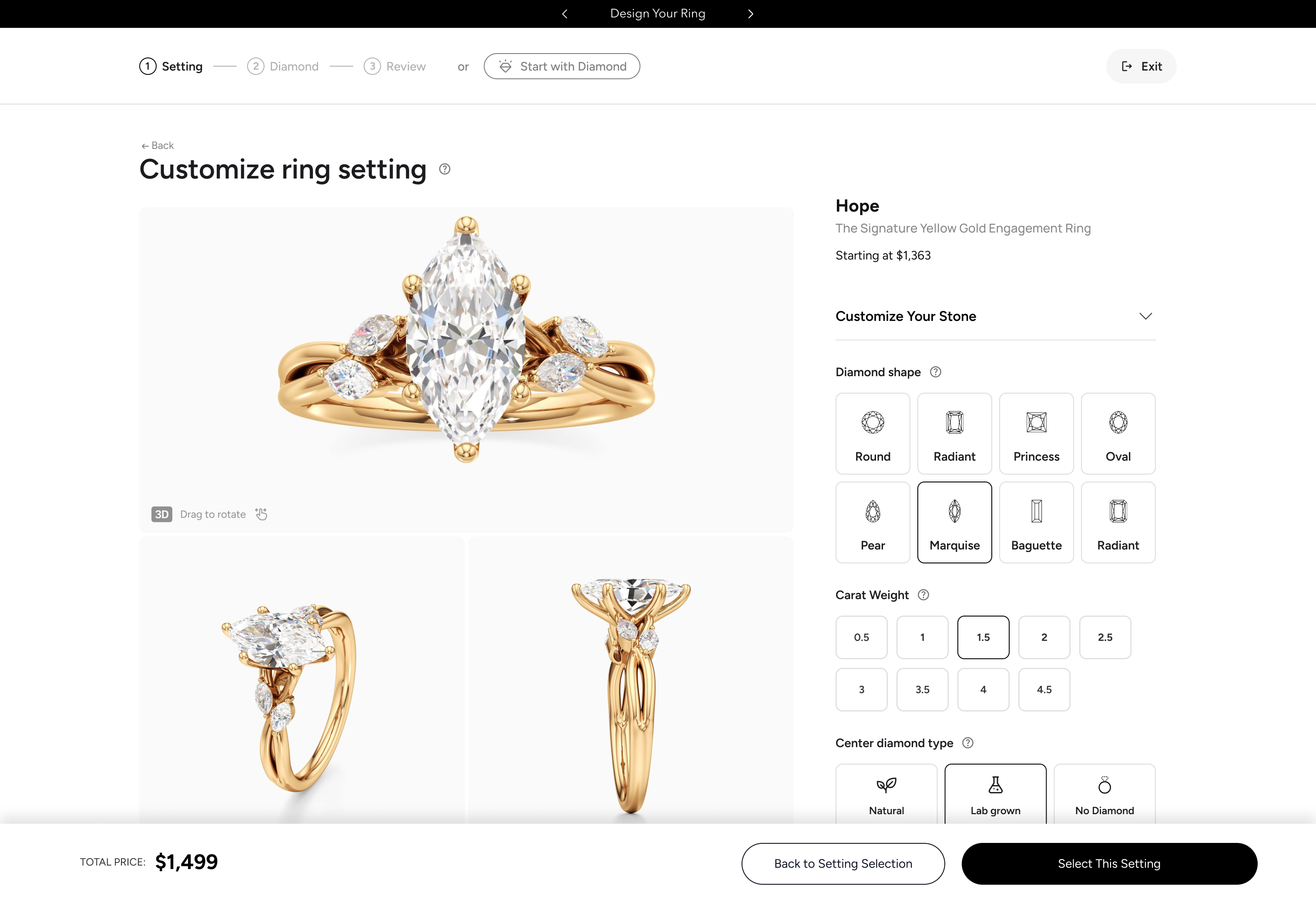 Bridal jewelry collection